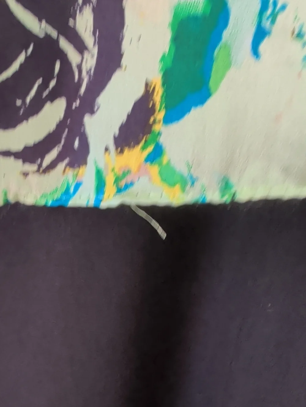 Anne Klein Silk Scarf Green Blue Abstract Floral 13.5
